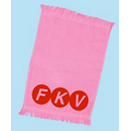 T-100 Fingertip Fringed Towel 11x18 Azalea- (Printed)